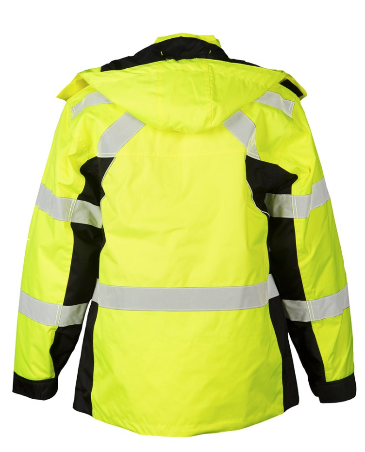 Kishigo Class 3 Premium Black Series Heavy-Duty Parka - Lime/Black - New England Safety Supply