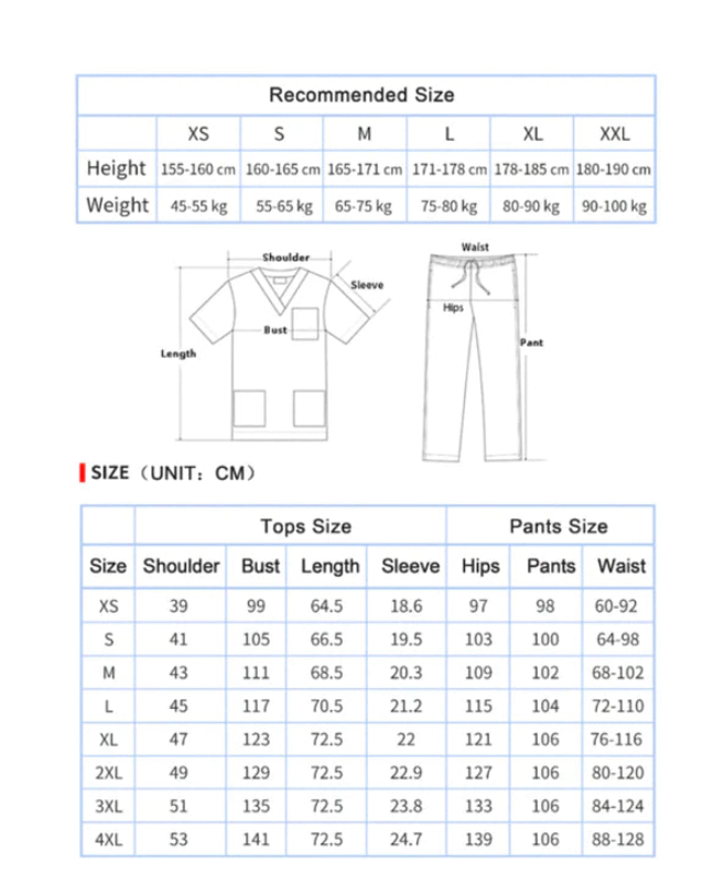 Nurse Scrubs Uniform