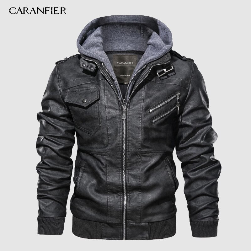 Mens PU Hooded Winter Jacket - New England Safety Supply
