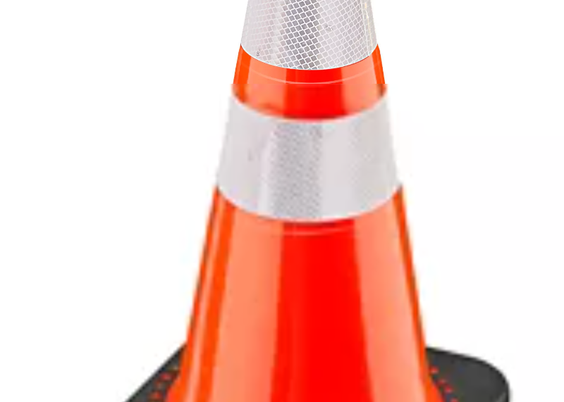 Heavy Duty Reflective Traffic Cones - 28" Orange or Lime - New England Safety Supply