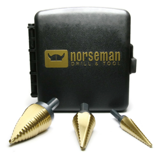 Norseman 01831 Ultra Bit™ Multi-Diameter TiN Step Drill Bit Set