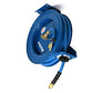 BLUBIRD BBRHD1250 18ga. Retractable Hose Reel with 1/2" X 50' Air Hose, 12 Point Ratcheting Gear, Next-Gen Rubber, Lightest, Strongest, Most Flexible, 300 PSI, -50F to 190F Degrees, Polyester Braided