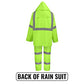 Global Glove - GLO-8000-L GLO-8000 - FrogWear HV - 3-Piece High-Visibility Rain Suit - Large