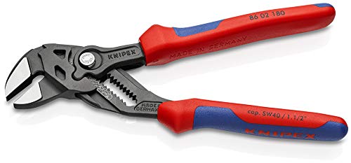 KNIPEX Tools - Pliers Wrench, Black Finish, Multi-Component (8602180)
