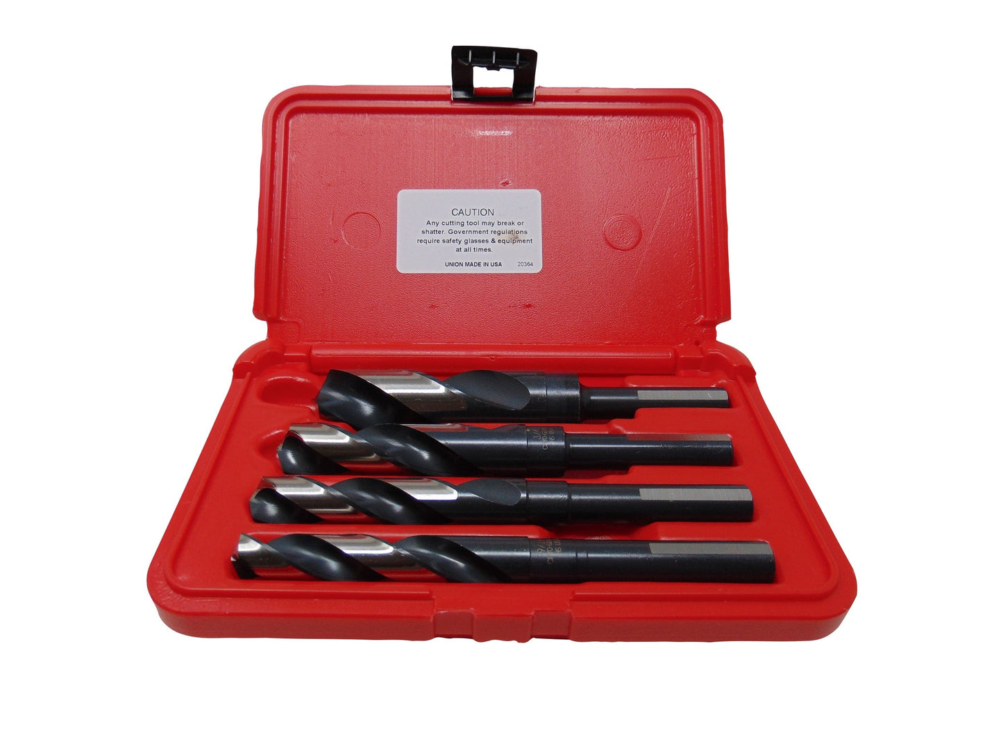 Norseman by Viking Drill and Tool 30323 9/16 in., 5/8 in., 3/4 in., 1 in. 135 Degree Split Point Cryo-Nitride S&D Set