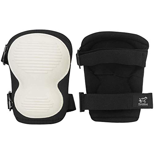 Global Glove KP411 - FrogWear Non-Marring Knee Pads - One Size, White, Black