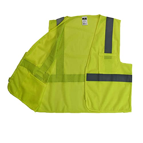 Radians SV2ZGM Polyester Mesh Economy Class 2 High Visibility Vest - New England Safety Supply