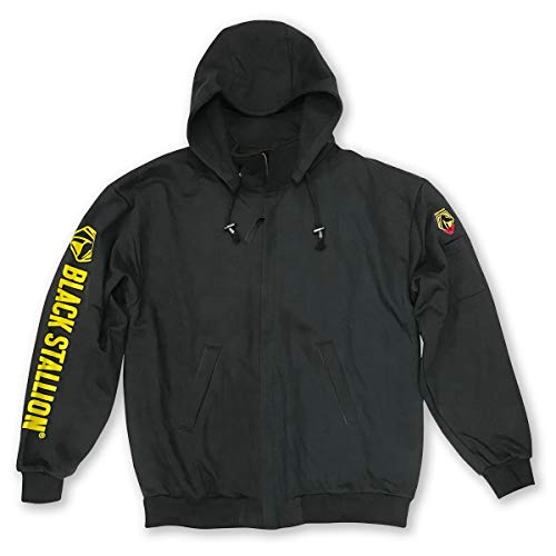 Revco/Black Stallion Truguard 200 Fr Cotton Black Hooded Sweatshirt - New England Safety Supply