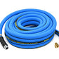 BLUBIRD BB3450 3/4" x 50' Rubber Air Hose, 100% Rubber, Lightest, Strongest, Most Flexible, 300 PSI, 50F to 190F Degrees, Ozone Resistant, High Strength Polyester Braided