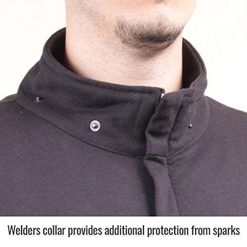 Revco/Black Stallion Truguard 200 Fr Cotton Black Hooded Sweatshirt - New England Safety Supply