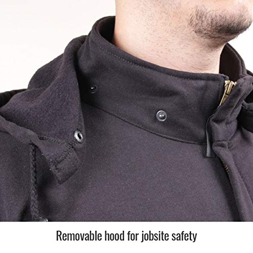 Revco/Black Stallion Truguard 200 Fr Cotton Black Hooded Sweatshirt - New England Safety Supply