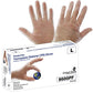Global Glove 8600PF Thermoplastic Elastomer (TPE) Powder-Free, Clear, 2 Mil, Smooth Finish, 10-Inch Disposable Gloves (Medium) - Box of 200