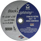 Mercer Industries 617060 Type 1 Double Reinforced Cut-Off Wheel, All Metals Cutting, including SS, 25 Pack, 9" x 5/64" x 7/8"