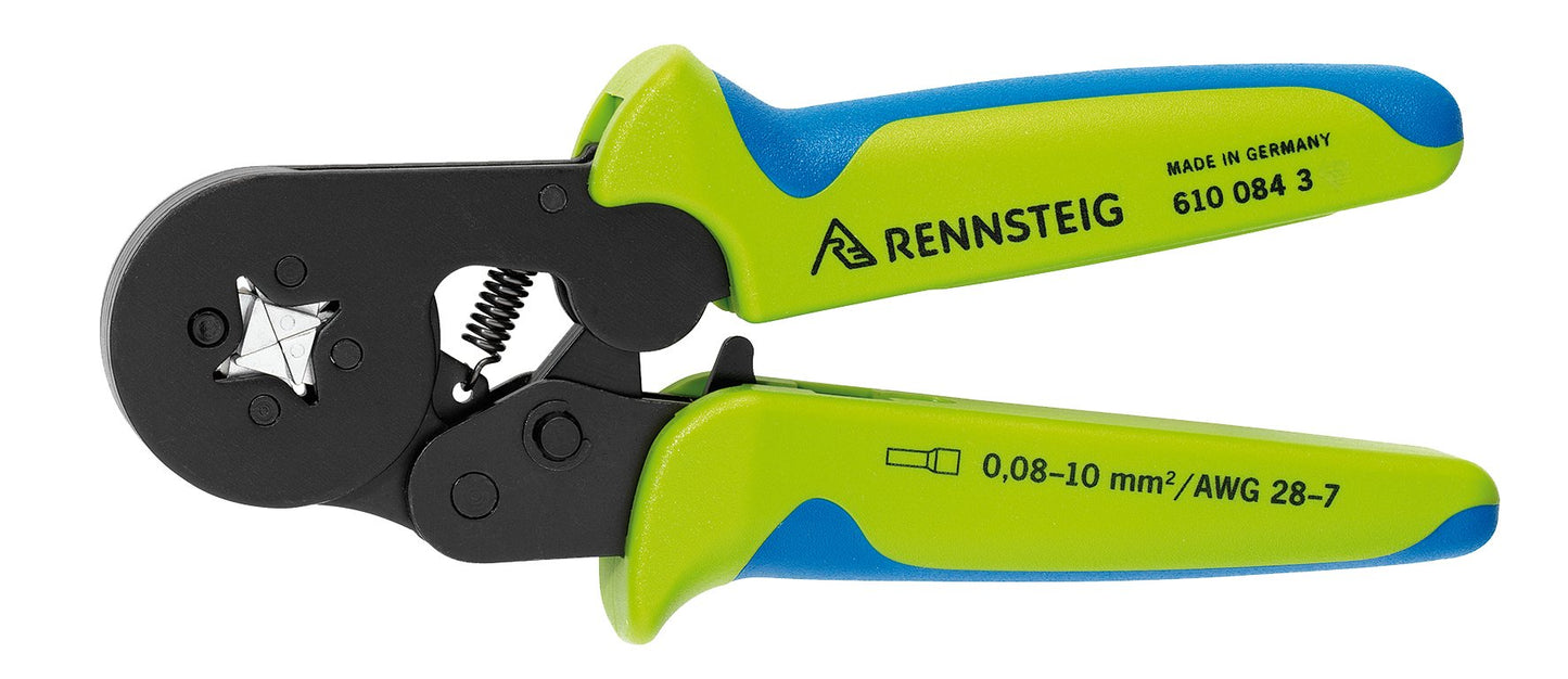 Rennsteig The Original Automatic Ferrule Crimping Tool with Side Feed (PEW 8.84) for 28-7 AWG (Square Crimp)