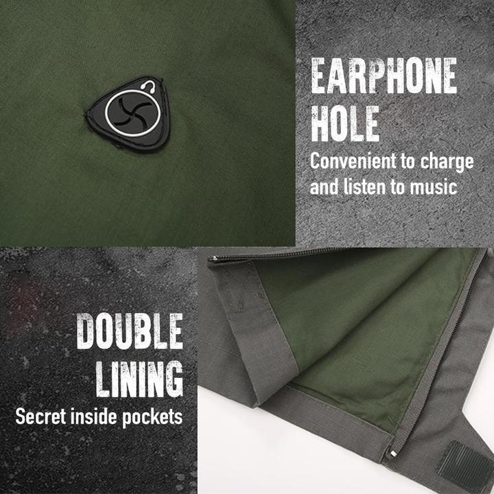 Waterproof Windbreaker Multi-Pocket Camouflage Jacket - New England Safety Supply