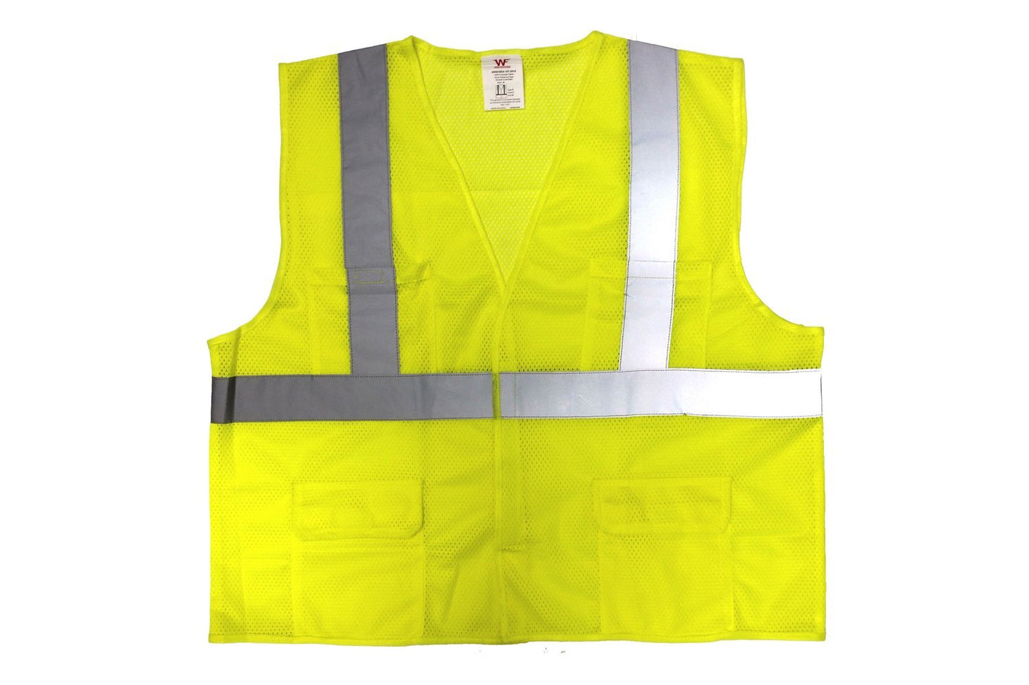 CLASS 2 LIME SAFETY VEST ANSI 107-2015 COMPLIANT - New England Safety Supply