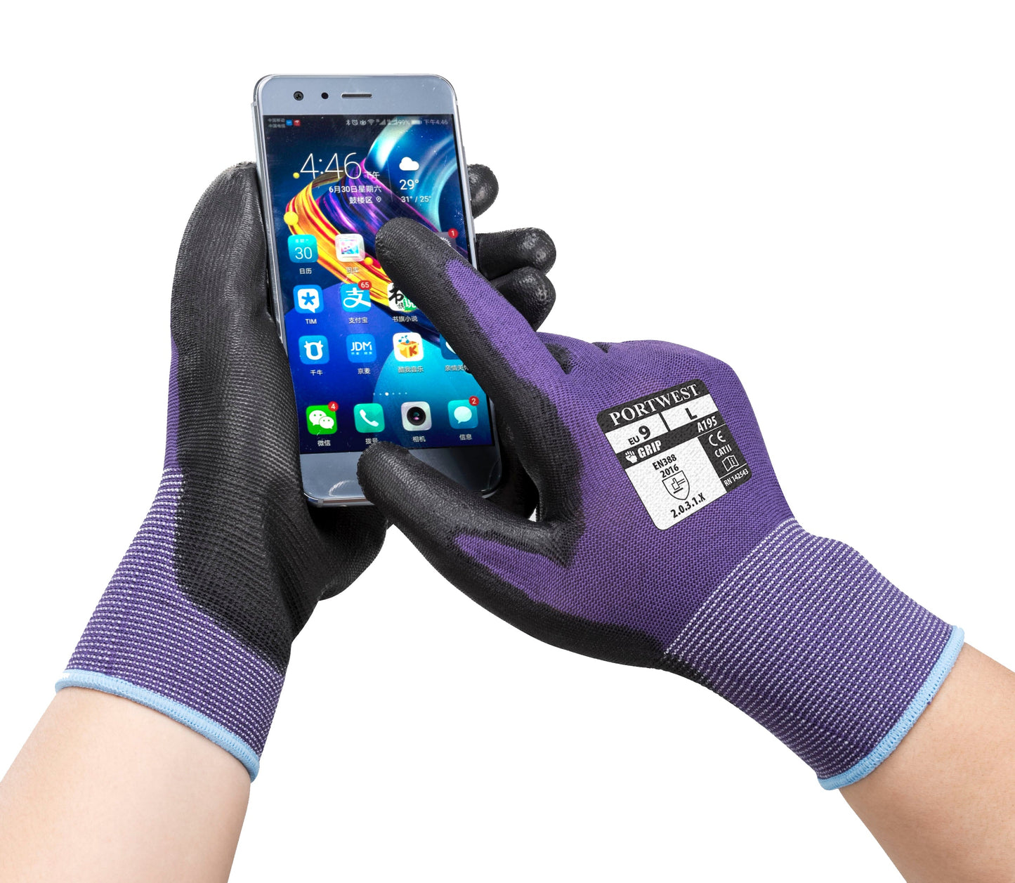 Portwest PU Touchscreen Glove A195 - New England Safety Supply