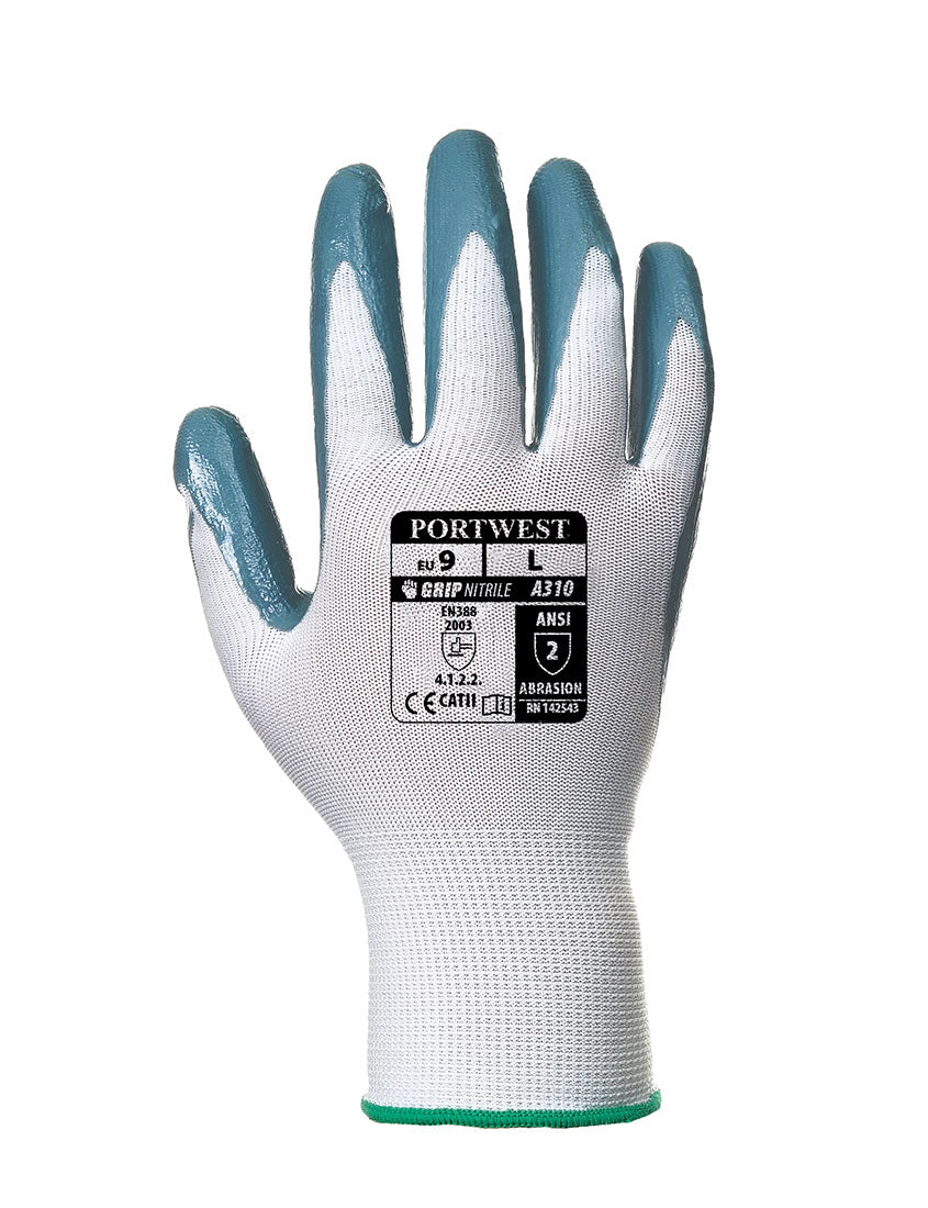 Portwest A310 Handling Work Safety Glove with Flexo Nitrile Coating Grip ANSI - New England Safety Supply