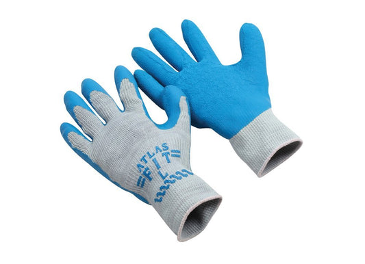 BLUE RUBBER PALM COATED GLOVE (CASE) - New England Safety Supply
