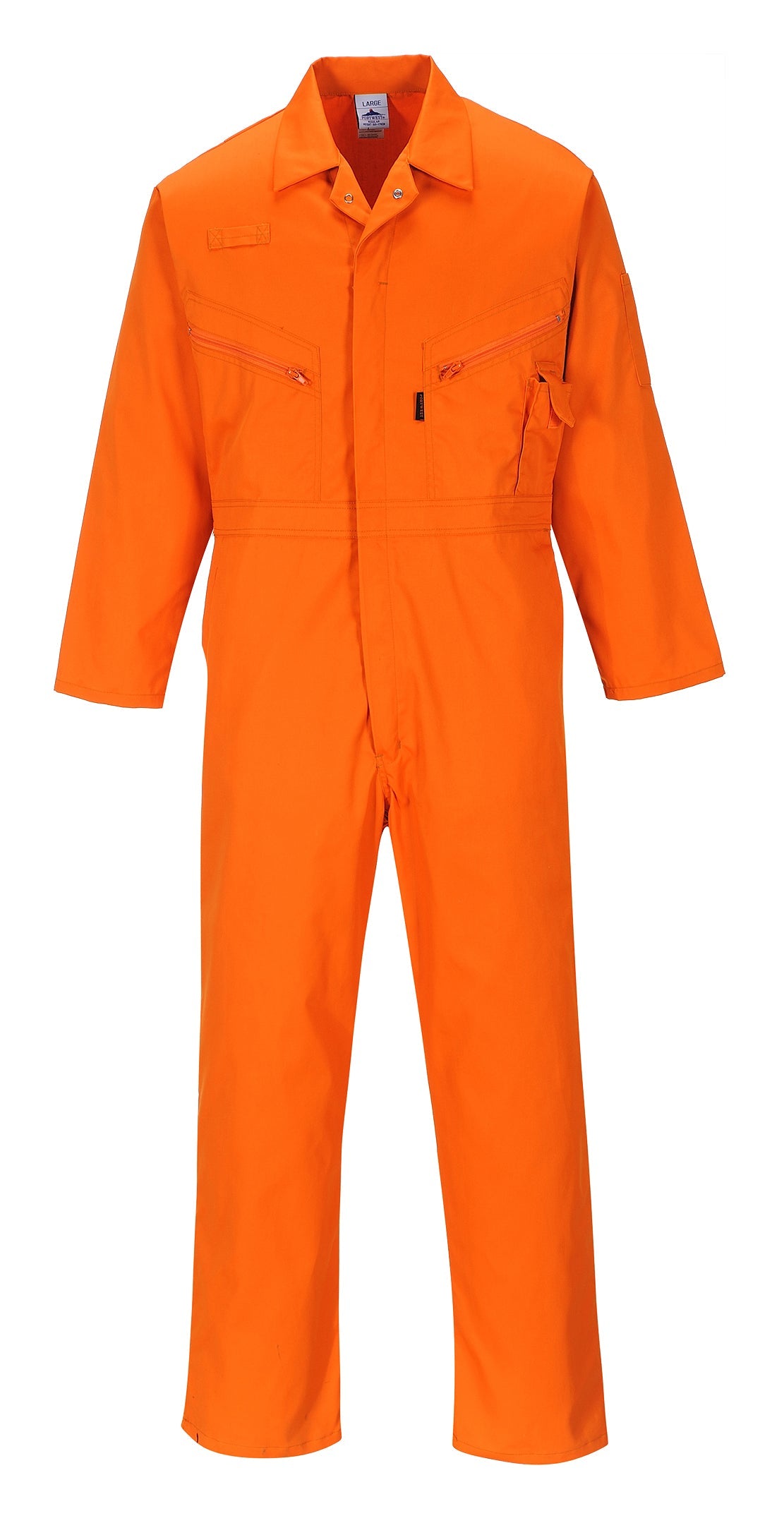 Portwest C813 Liverpool Zipper Coverall with Front Snap Closure and 2 Way Zipper - New England Safety Supply