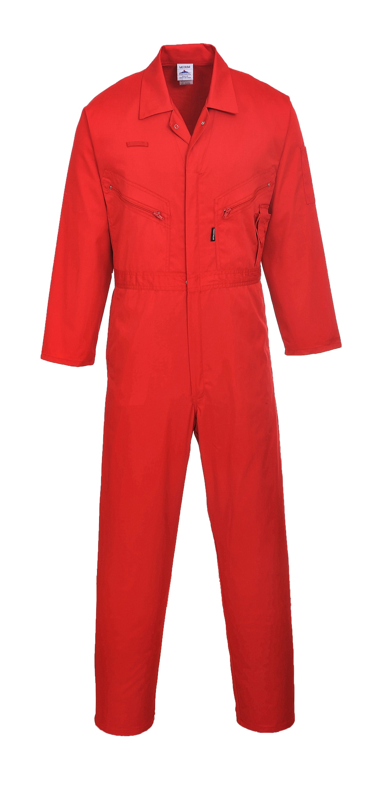 Portwest C813 Liverpool Zipper Coverall with Front Snap Closure and 2 Way Zipper - New England Safety Supply