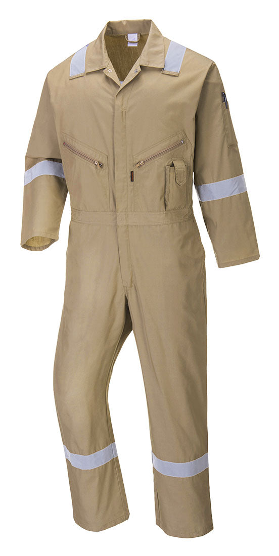 Portwest C814 Iona 100% Cotton Heavy Duty Work Overalls with Reflective Tape - New England Safety Supply