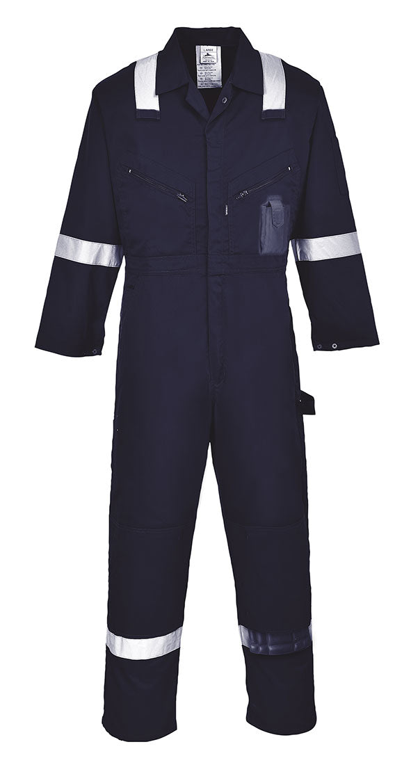 Portwest C814 Iona 100% Cotton Heavy Duty Work Overalls with Reflective Tape - New England Safety Supply