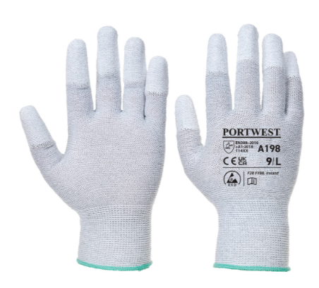 Antistatic PU Fingertip Glove - New England Safety Supply