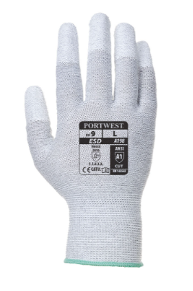 Antistatic PU Fingertip Glove - New England Safety Supply