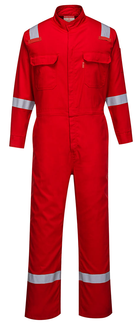 Portwest FR94 Bizflame Fire Resistant Coverall with FR Reflective Tape ASTM NFPA - New England Safety Supply