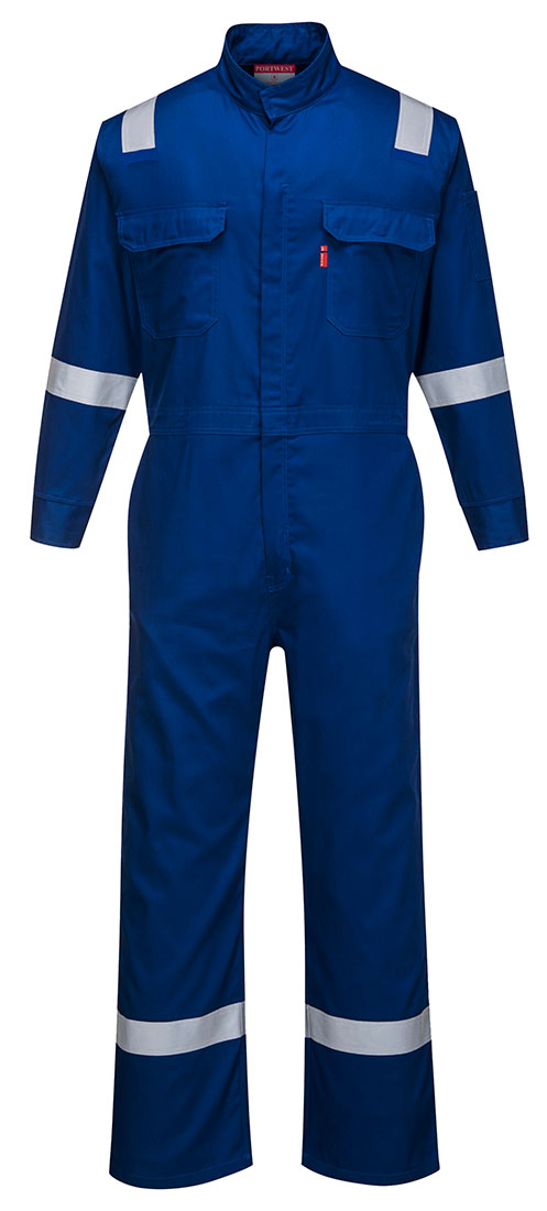 Portwest FR94 Bizflame Fire Resistant Coverall with FR Reflective Tape ASTM NFPA - New England Safety Supply