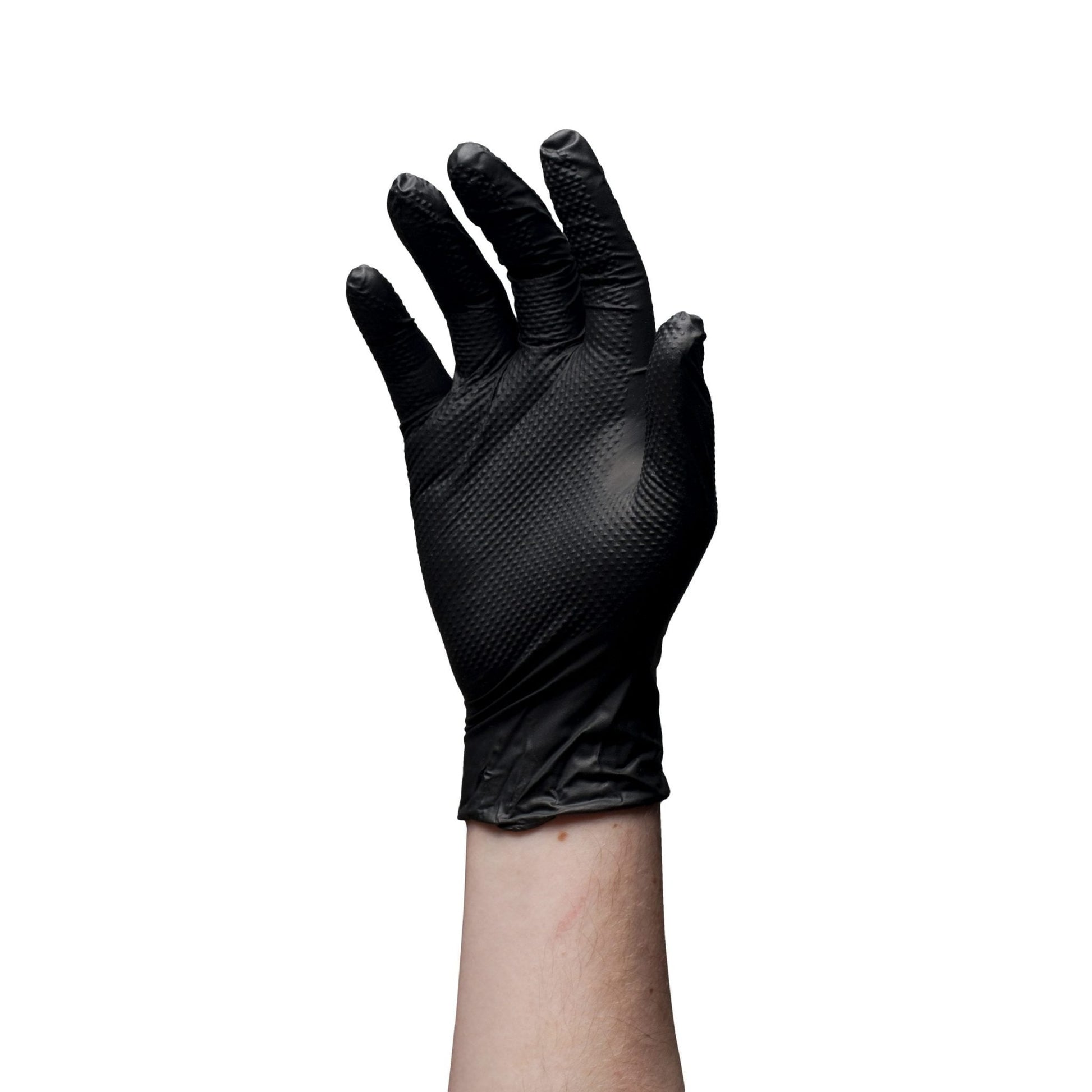 "GLOVEWORKS®" 5 MIL BLACK NITRILE GLOVES DIAMOND TEXTURE (CASE) - New England Safety Supply