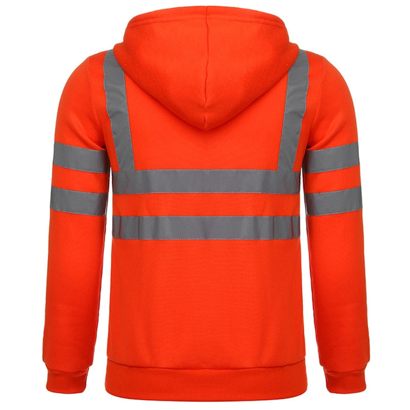 High Visibility Sweatshirt With Reflective Tape - New England Safety Supply