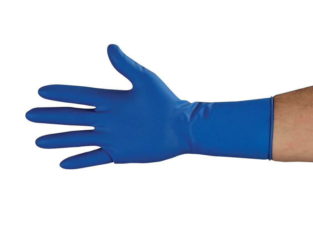 BLUE HIGH RISK LATEX GLOVES (CASE) - New England Safety Supply