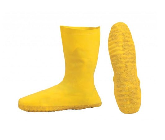 YELLOW STRETCH LATEX OVERBOOTS (NUKE BOOTS) - CASE - New England Safety Supply