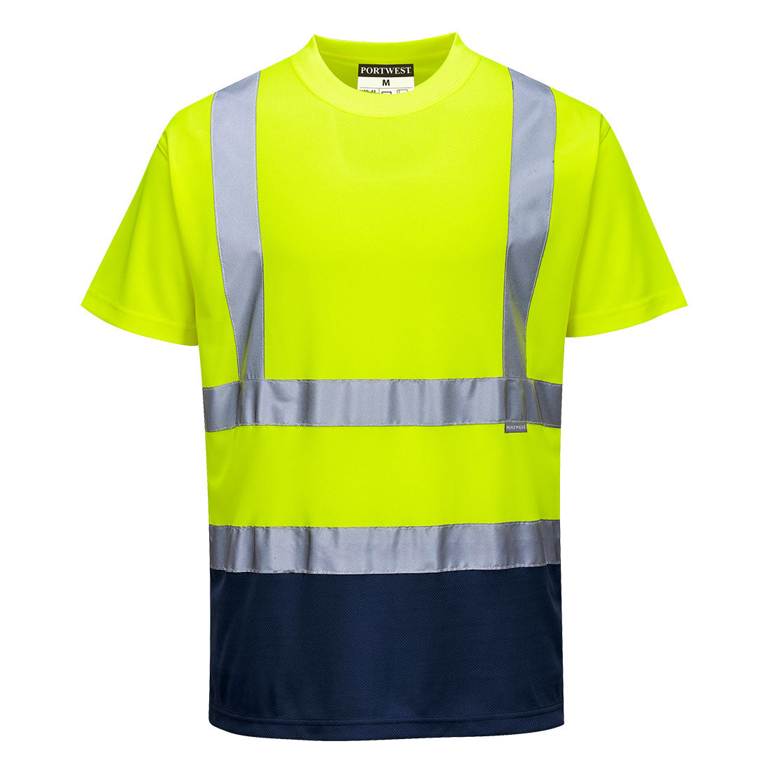 Portwest S378 Hi Vis 2 Tone Reflective Short Sleeve Safety Work T Shirt ANSI - New England Safety Supply