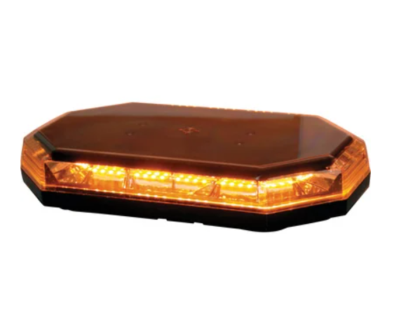 Buyers Products Mini LED Light Bar — Amber, 56 LEDs, Magnetic/Permanent Mount, Model# 8891060 - New England Safety Supply