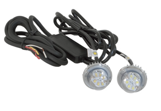 Buyers Products Hidden LED Strobe Light — 2-Pc. Set, White Light with 15ft. Cord, Model# 8891215 - New England Safety Supply