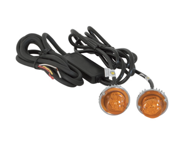 Buyers Products Hidden LED Strobe Light — 2-Pc. Set, Amber Light with 15ft. Cord, Model# 8891216 - New England Safety Supply