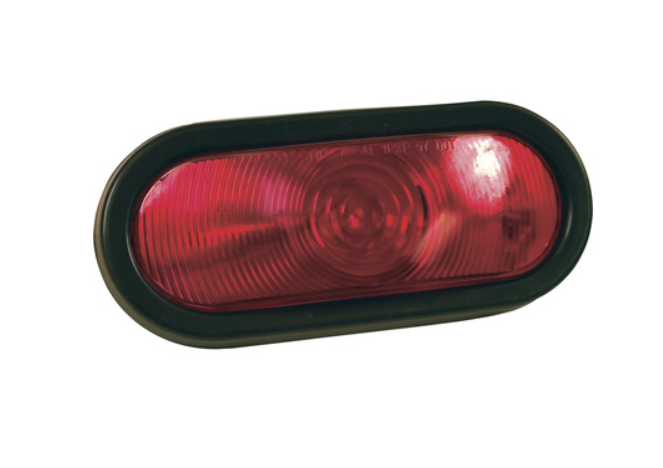 Hopkins Incandescent Oval Stop, Turn and Tail Trailer Light — 6 1/2in., Red, Model# B85RK - New England Safety Supply