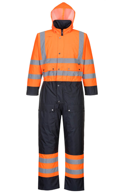 Hi-Vis Contrast Coverall - New England Safety Supply