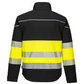 Hi-Vis Class 1 Softshell Jacket Black/Yellow - New England Safety Supply