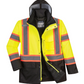 Hi-Vis Contrast Tape Traffic Jacket Yellow/Black - New England Safety Supply