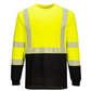 Flame Resistant Hi-Vis 2-Tone Crew Yellow/Black FR709 - New England Safety Supply