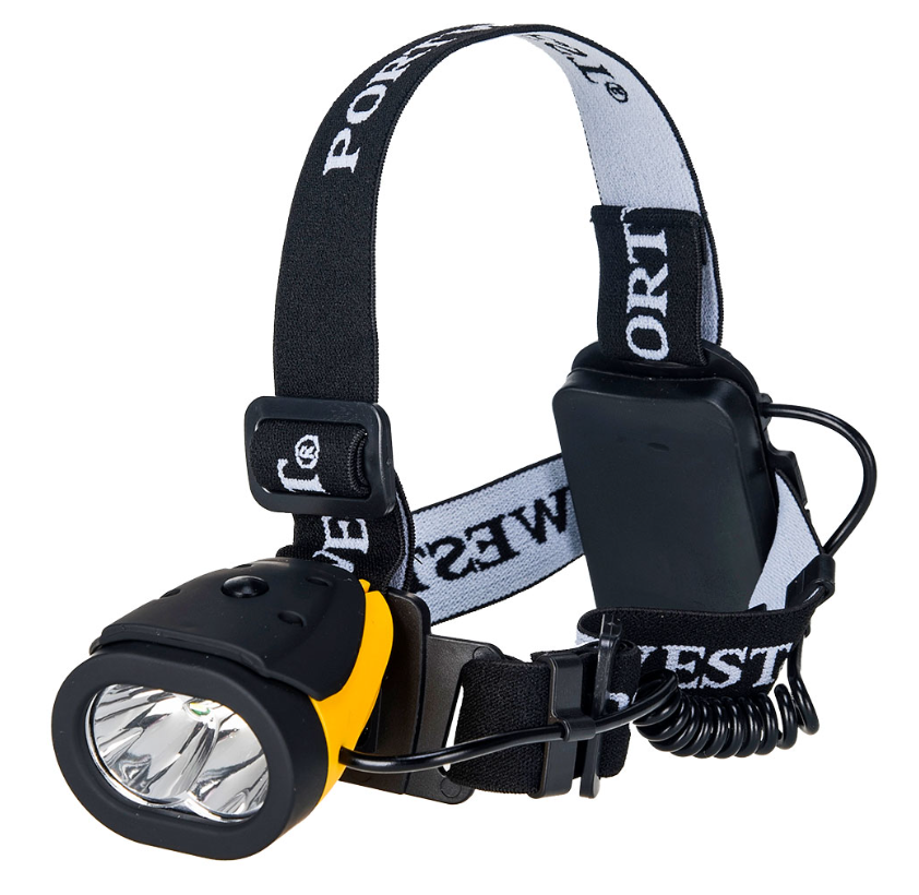 Dual Power Head Lamp Yellow/Black - New England Safety Supply