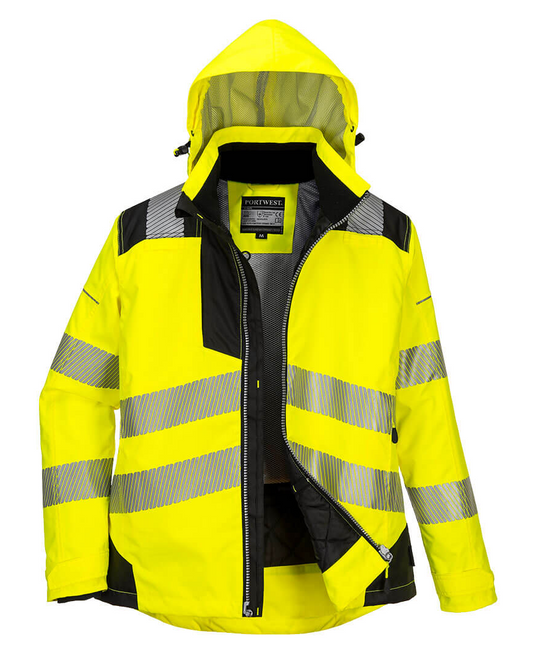 PW3 Hi-Vis Women's Winter Jacket Yellow/Black - New England Safety Supply