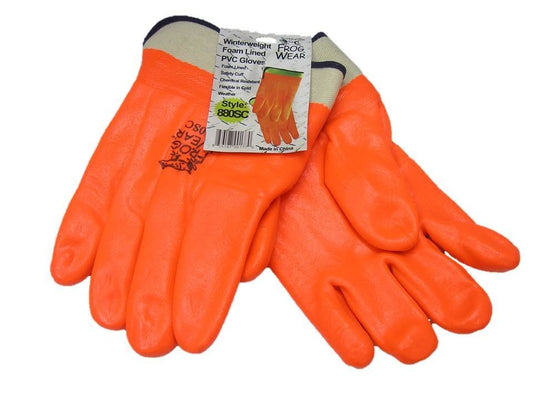PREMIUM PVC, FOAM LINED GLOVES WITH HANG TAG (CASE) - New England Safety Supply