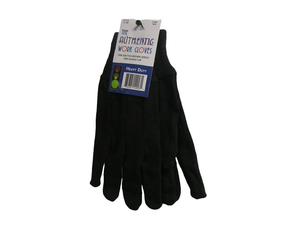 BROWN JERSEY GLOVES (CASE) - New England Safety Supply