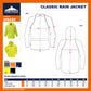 Portwest US440 Classic Waterproof  Rain Jacket wth Pack Away Hood & Sealed Seams - New England Safety Supply